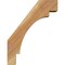 Ekena Millwork 6"W x 14"D x 18"H Merced Rough Sawn Knee Brace, Western Red Cedar BRC06X14X18MRC00RWR - alternate 2
